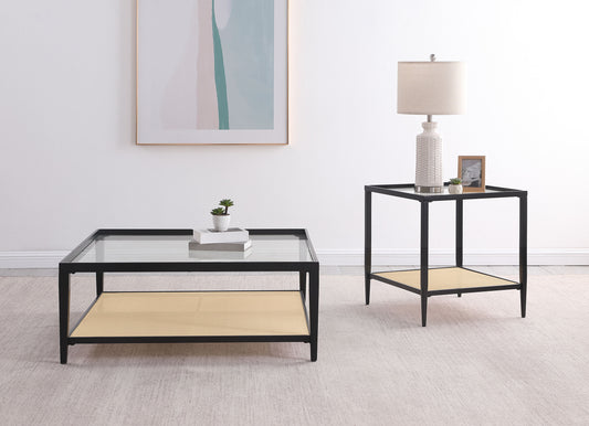 Amherst 2-piece Coffee and End Table Set Black