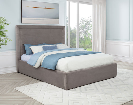 Lawson 54-inch Upholstered Eastern King Platform Bed Mushroom