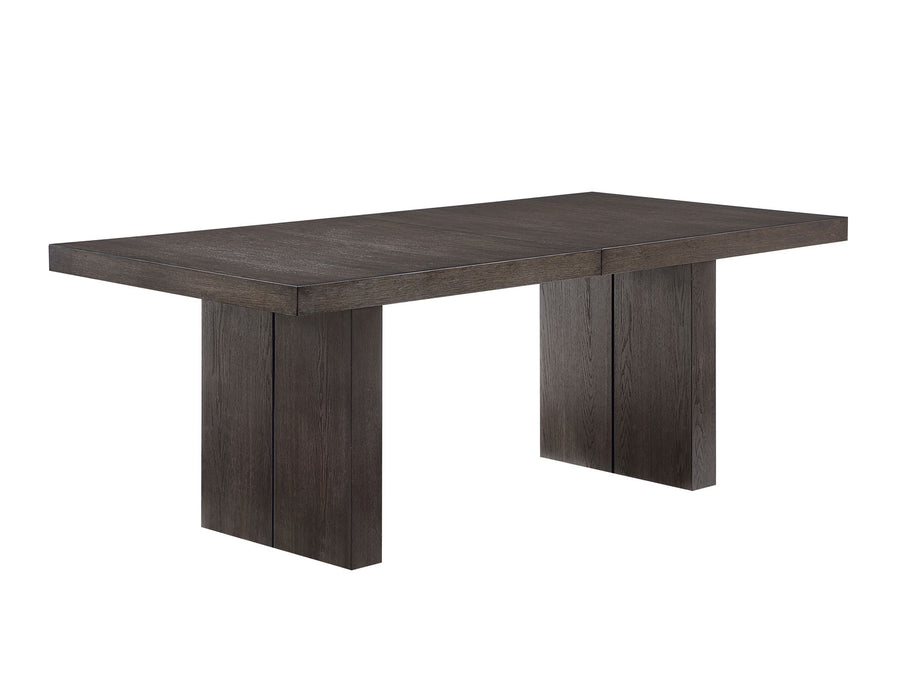Evan 6 - Piece 78 - 96 inch Table Set with Green Velvet Chairs