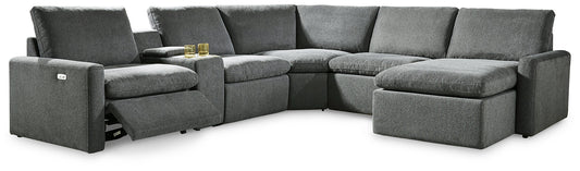Hartsdale 6-Piece Right Arm Facing Reclining Sectional with Console and Chaise