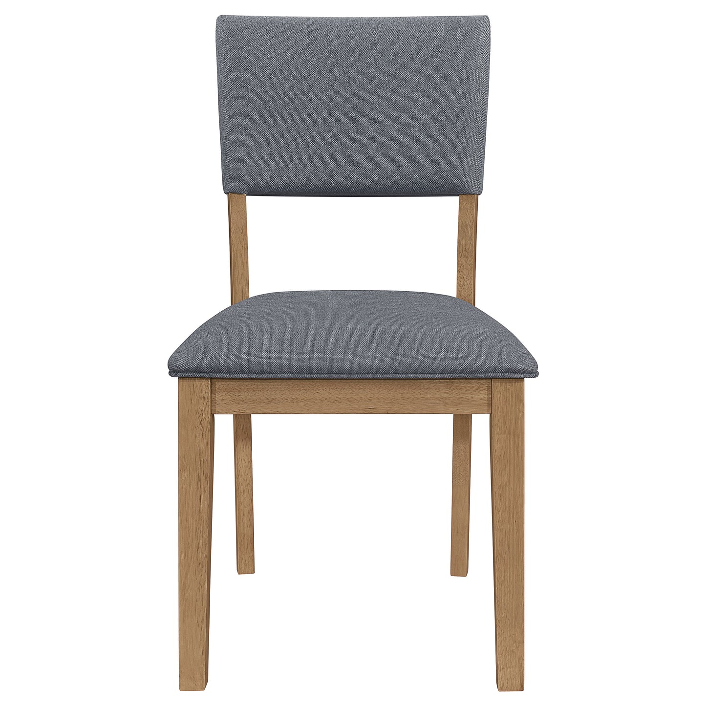 Sharon Open Back Padded Upholstered Dining Side Chair Blue and Brown (Set of 2)