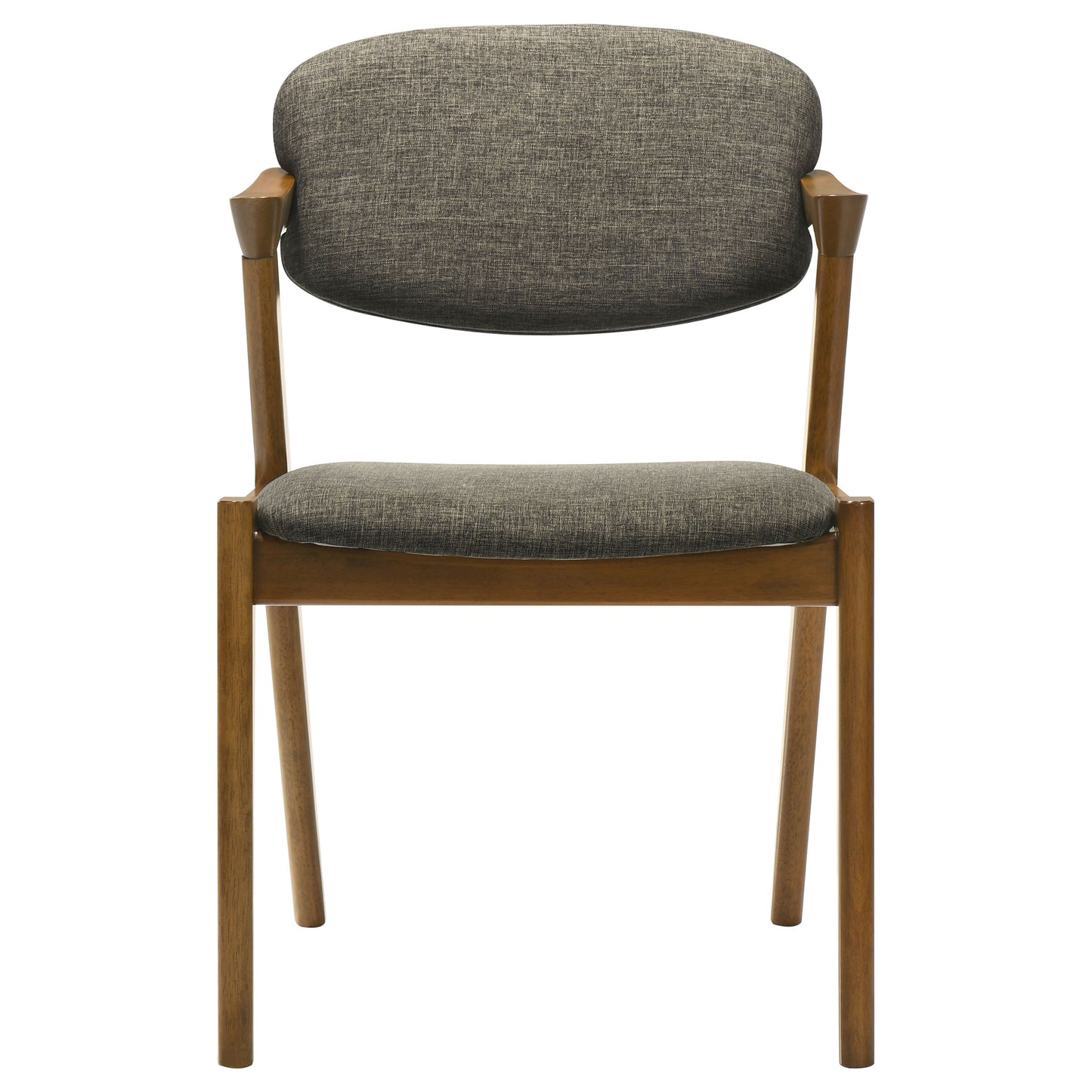 Malone Dining Side Chairs Brown and Dark Walnut (Set of 2)