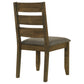 Alston Ladder Back Dining Side Chairs Knotty Nutmeg and Brown (Set of 2)