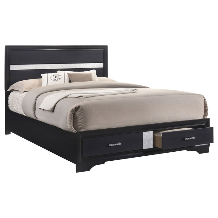 Miranda 4-piece Queen Bedroom Set Black