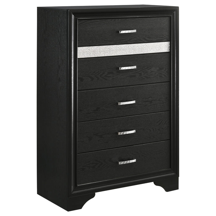 Miranda 6-drawer Bedroom Chest Black