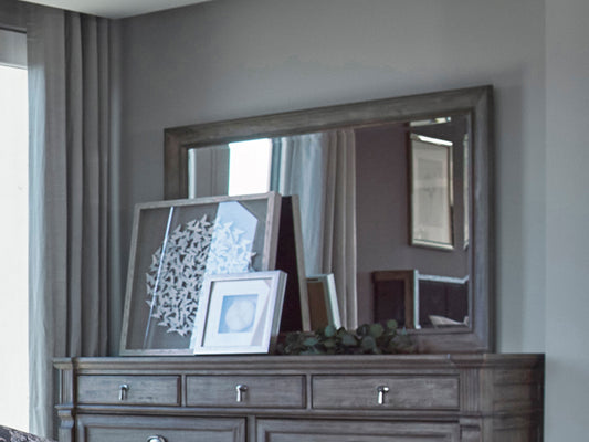 Alderwood Dresser Mirror French Grey