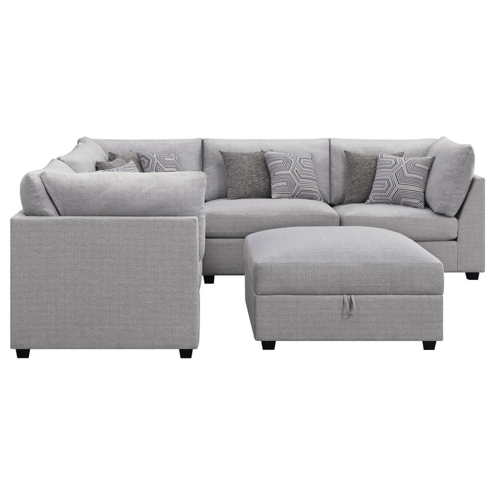 Cambria 6-piece Upholstered Modular Sectional Sofa Grey