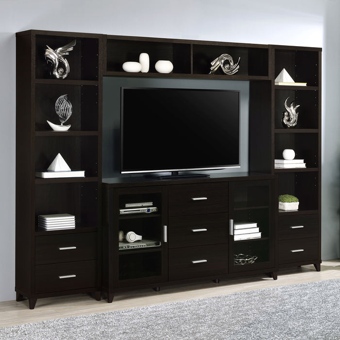 Lewes 4-piece 60-inch TV Entertainment Center Cappuccino