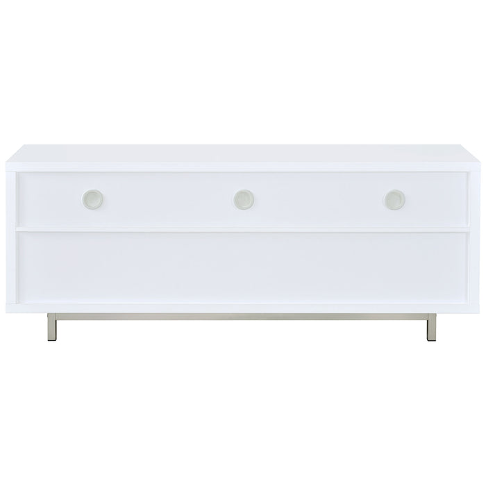 Casey 2-drawer Engineered Wood 60-inch TV Stand White