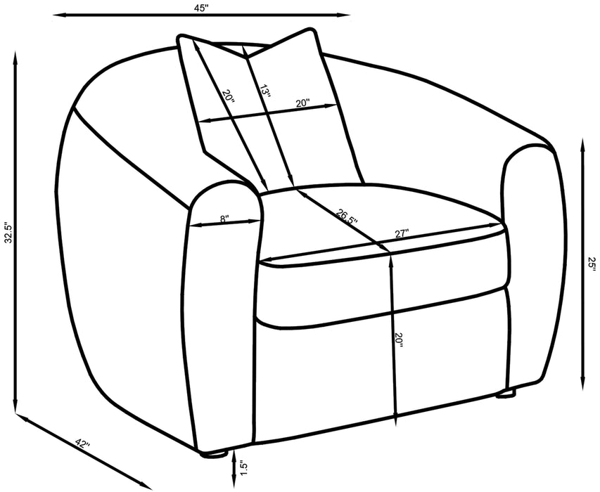 Isabella 3-piece Faux Sheepskin Upholstered Sofa Set Natural