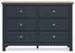 Landocken Full Panel Bed with Dresser