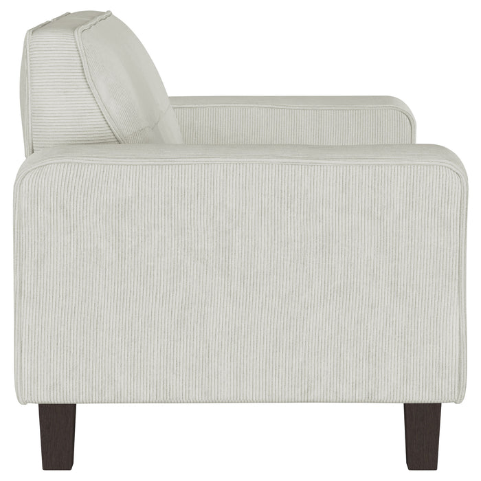 Deerhurst 3-piece Upholstered Track Arm Sofa Set Greige