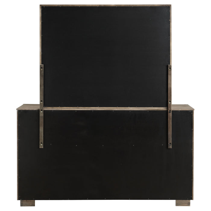 Durango 8-drawer Dresser and Mirror Taupe Oak