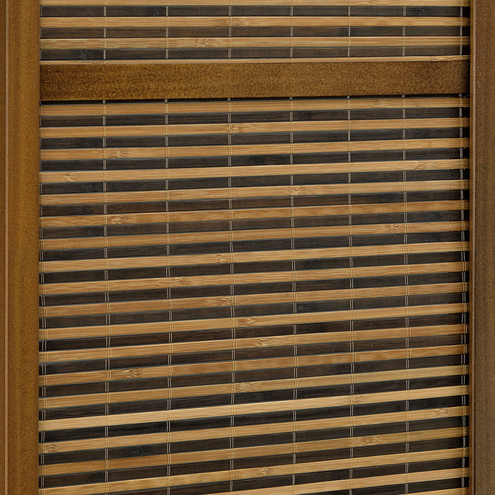 Browning 4-panel Bamboo Room Divider Folding Screen Walnut