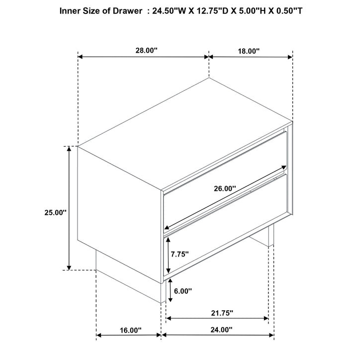 Glenwood 5-piece Eastern King Bedroom Set Warm Brown