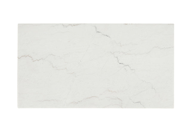 Thisted - Rectangle Marble Coffee Table w/ Casters