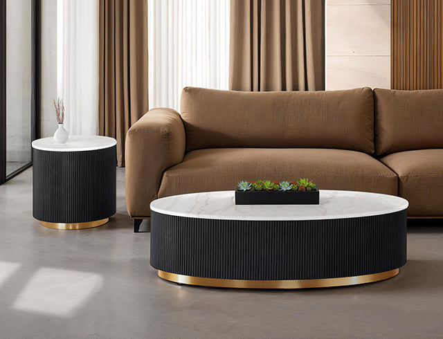 Virden - Oval Cocktail Table