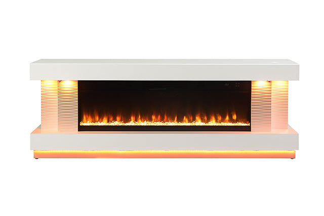 Peseux - 71" TV Stand w/ Electric Fire Place