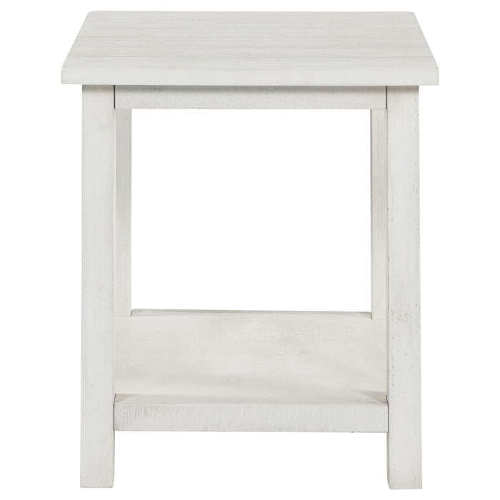 Payne 2-piece Coffee and End Table Set Distressed White
