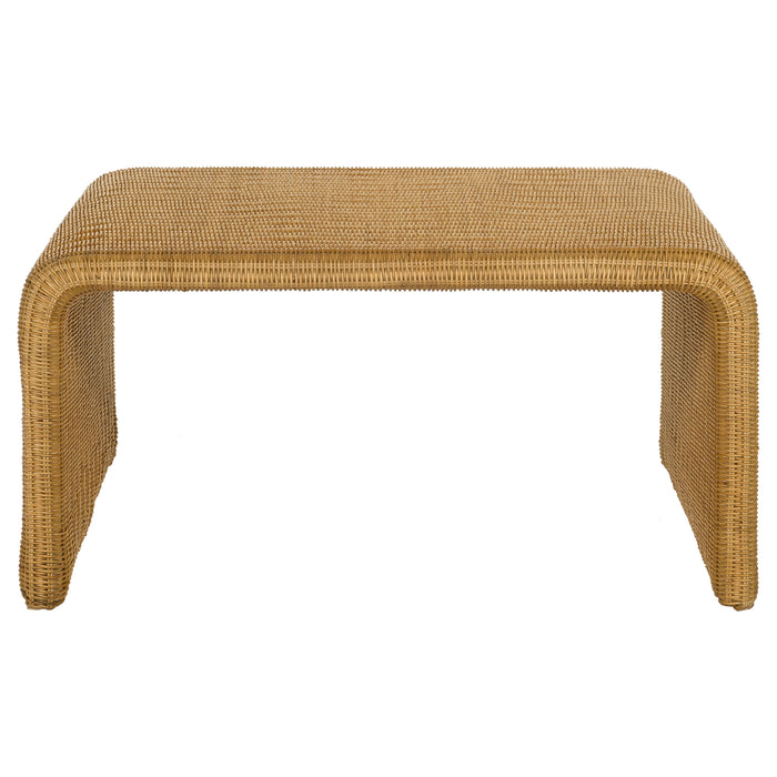 Cahya 2-piece Rattan Coffee and End Table Set Natural