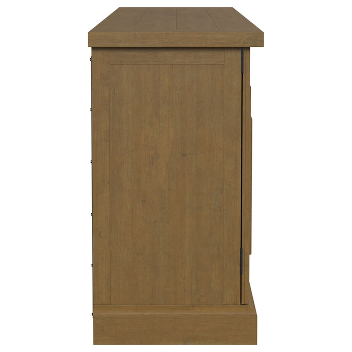 Florence 4-door Dining Sideboard Buffet Cabinet Rustic Honey