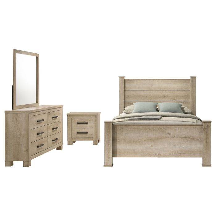 Oakglen 4-piece Queen Bedroom Set Weathered Oak