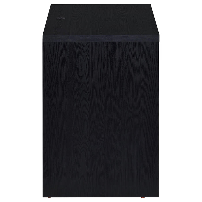 Westpark 2-drawer Nightstand LED Lights and USB Black