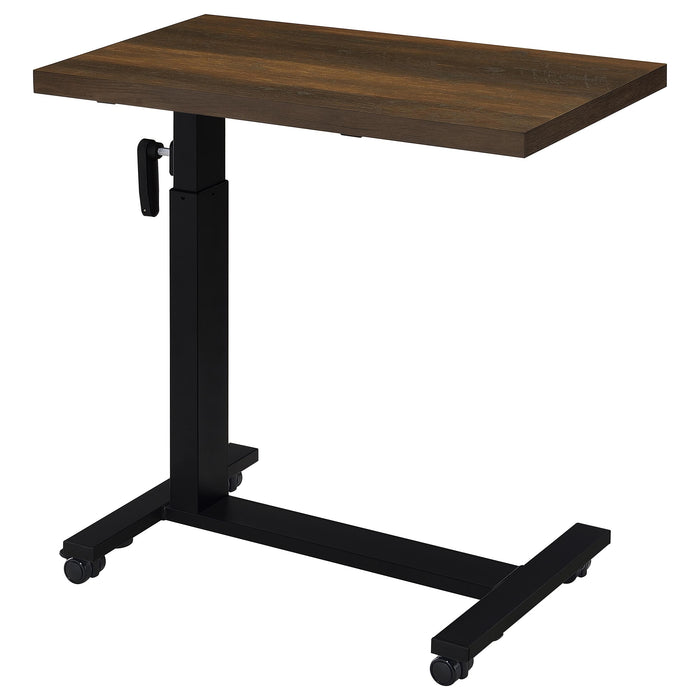 Westpark Height Adjustable Mobile Bedroom C-Table Dark Pine