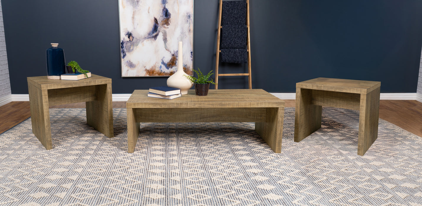 Lynette 3-piece Rectangular Coffee and End Table Set Mango