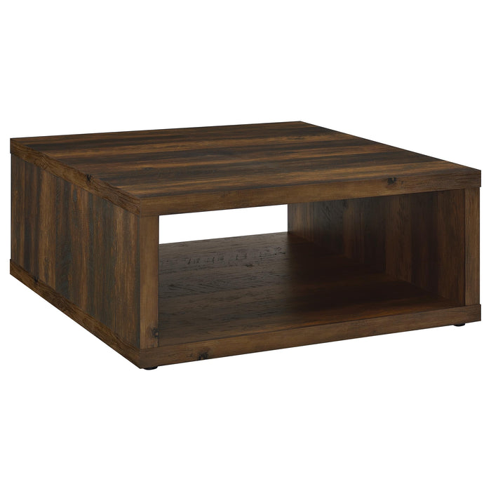Frisco 2-piece Coffee and End Table Set Dark Pine