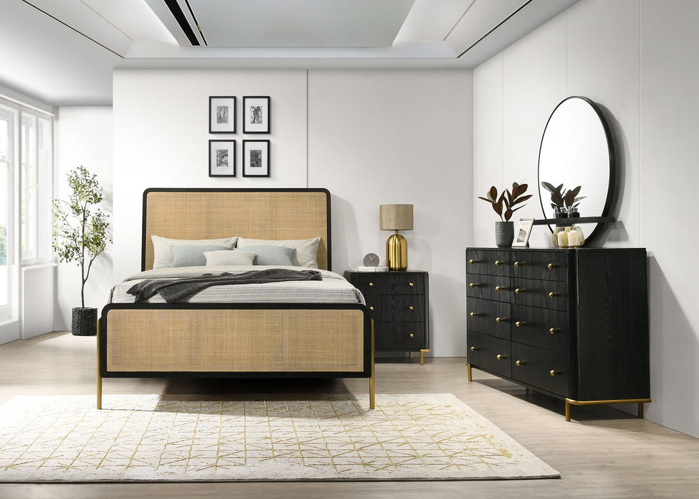 Arini 4-piece California King Bedroom Set Black and Natural
