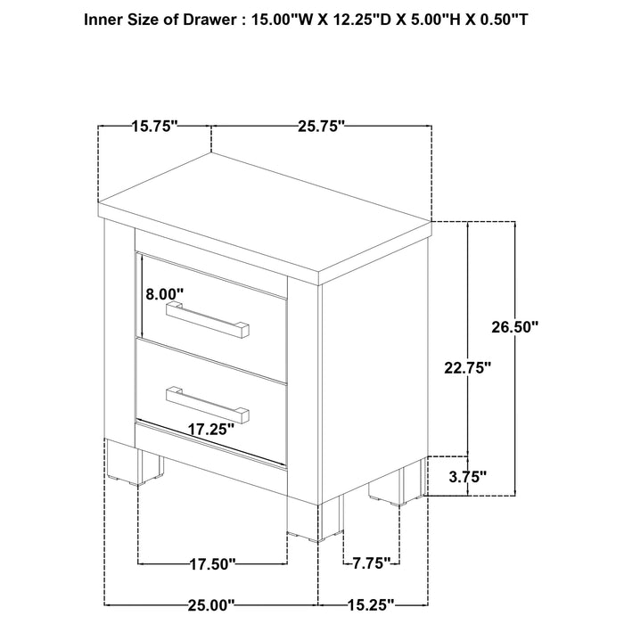 Oakglen 5-piece Eastern King Bedroom Set Weathered Oak