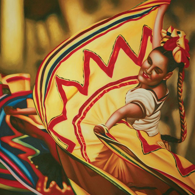 Danza Folklorica - Printed Canvas Painting