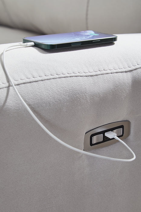 Social Pointe 5-Piece Power Reclining Sectional