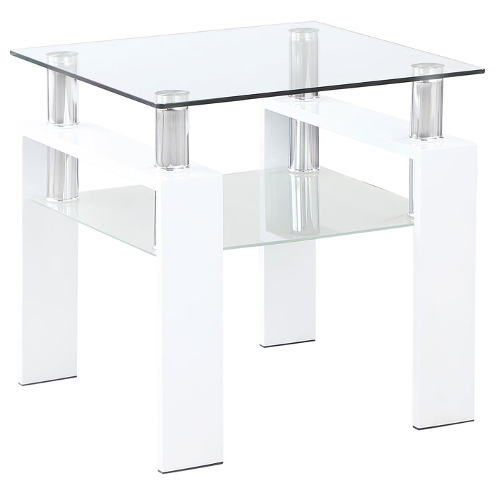 Dyer 3-piece Rectangular Coffee and End Table Set White