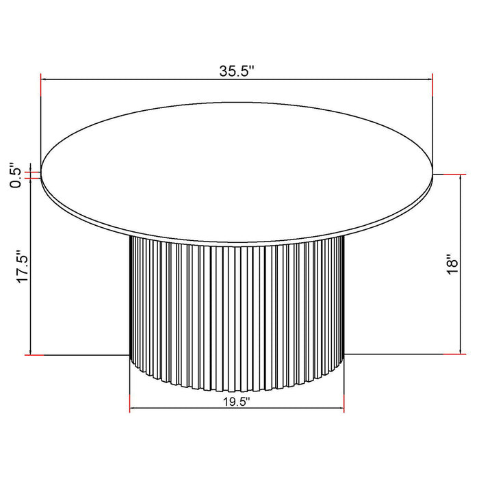 Rowena 3-piece Coffee and End Table Set White Faux Marble