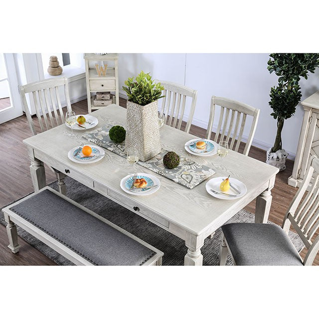 Georgia - 6 Pc Dining Table Set w/ Bench