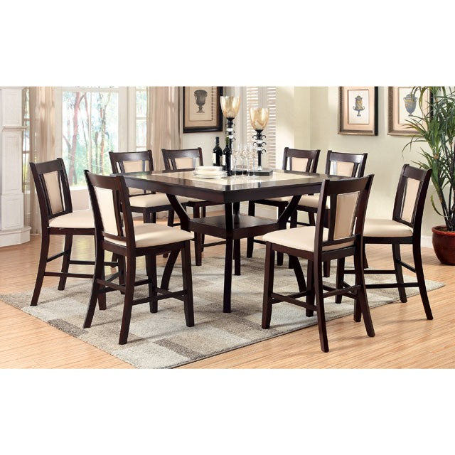 Brent - 9 Pc Counter Ht Table Set