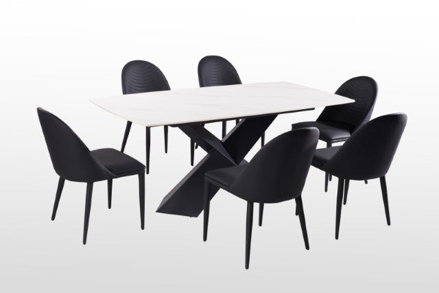 Lenvik - 7 Pc Dining Table Set