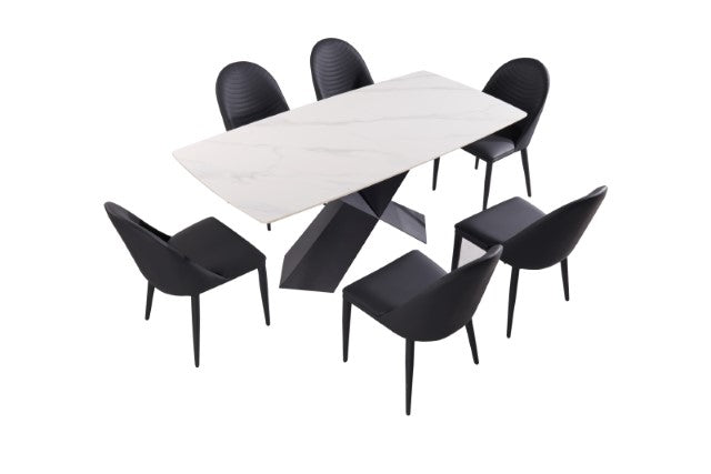 Lenvik - 7 Pc Dining Table Set