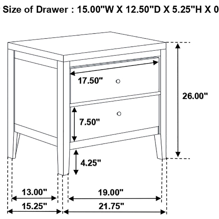Carlton 4-piece Eastern King Bedroom Set Cappuccino