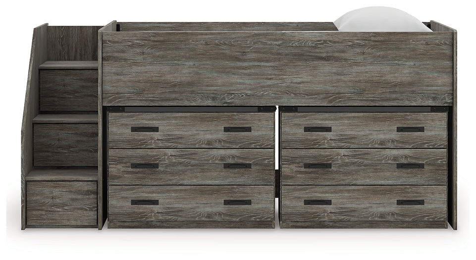 Frandern Twin Loft Bed with Drawer Storage