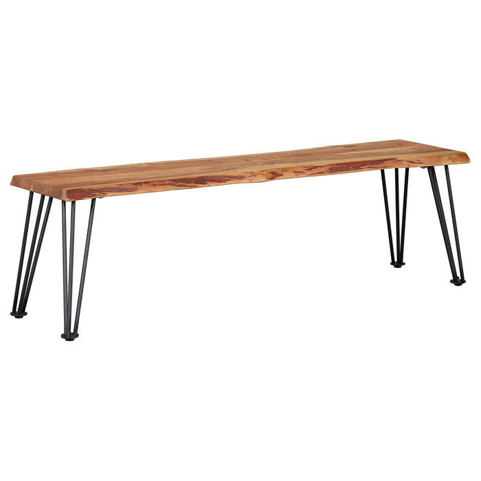 Sherman Wood Dining Bench Natural Acacia