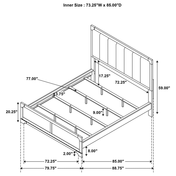 Gran Park 5-piece California King Bedroom Set Dark Cocoa