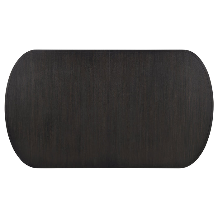 Leandro 78-inch Extension Dining Room Table Burnished Black