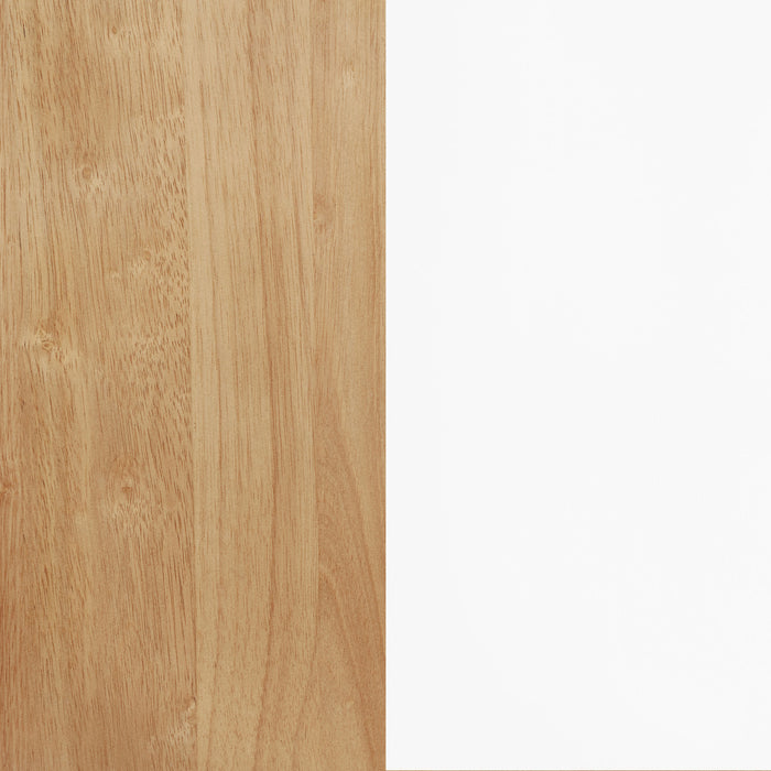 Andrews 66-inch Rectangular Dining Table Light Ash and White