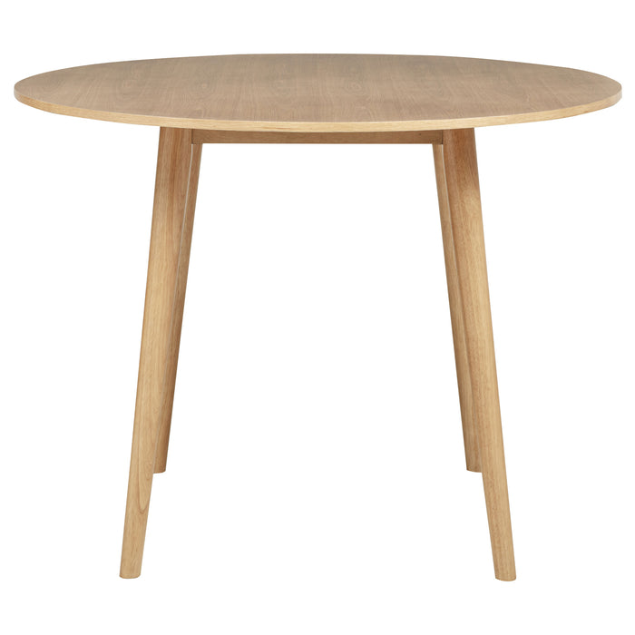 Andrews 5-piece Round Counter Dining Set Light Ash and Black