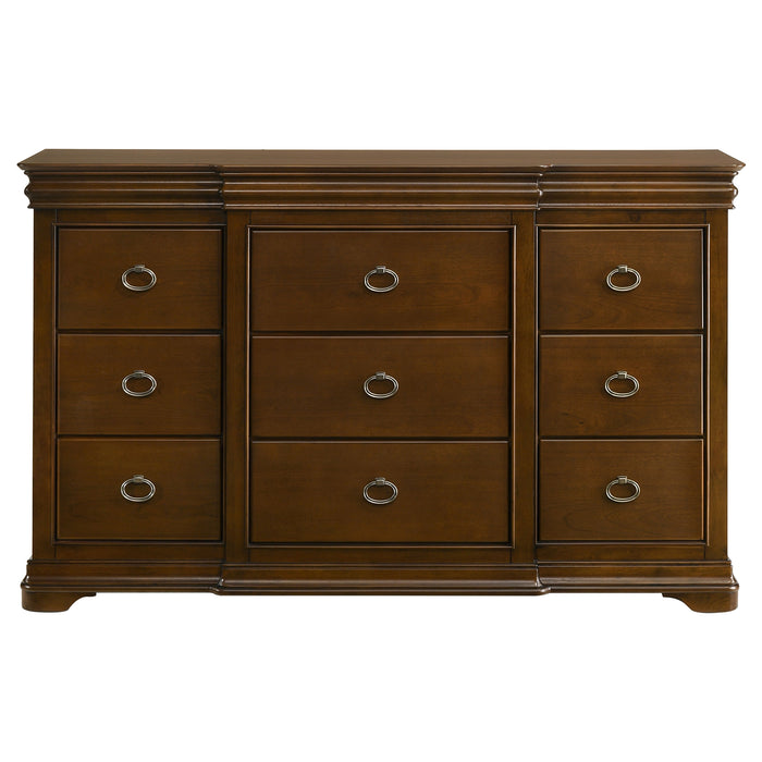 Garland 11-drawer Bedroom Dresser Cabinet Brown Cherry