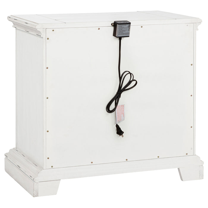 McKinney 2-drawer Nightstand with Dual USB Vintage White
