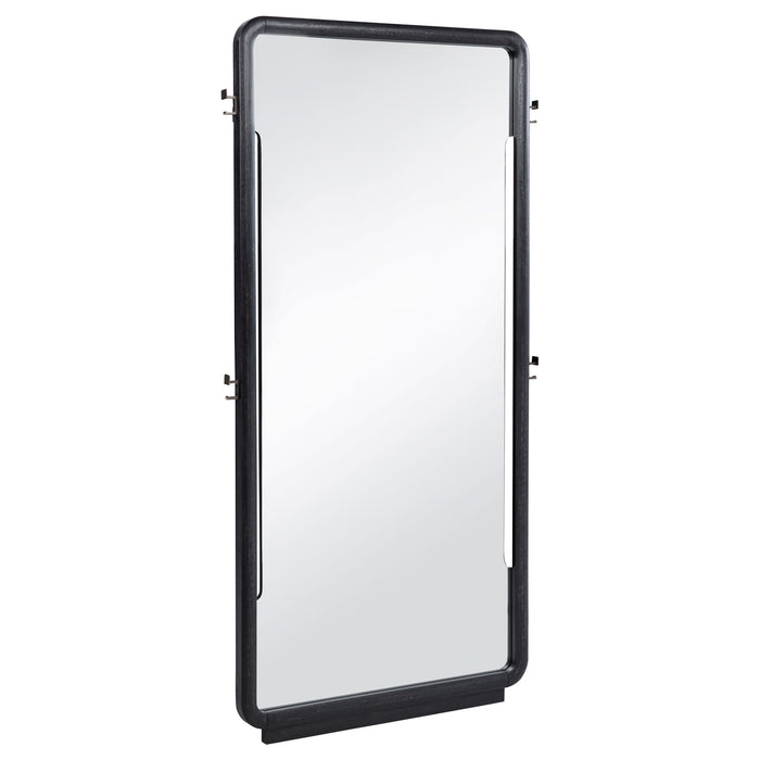 Leandro 76-inch Full Length Floor Mirror Burnished Black